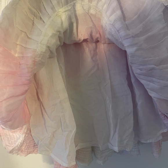 LoveShackFancy Gwen Dress Multi Tie Dye xl - Picture 6 of 10